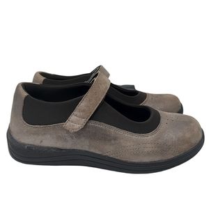 Drew Rose 14375-86 Dusty Pewter Leather Comfort Diabetic Shoe 8W